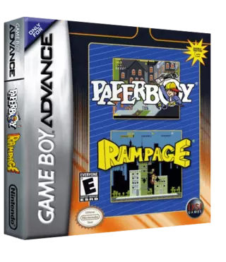 rom 2 Games in One! - Paperboy + Rampage
